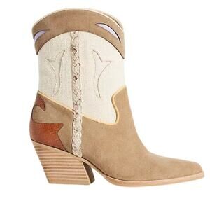 Dolce Vita | Loral Western Boots Tan Suede Women's 9.5